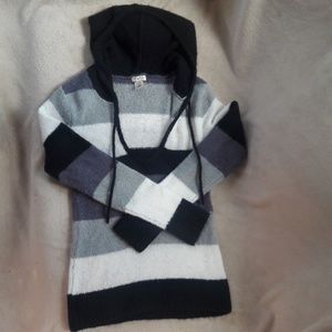 NEW Arizona Striped Pull Over Hooded Sweater